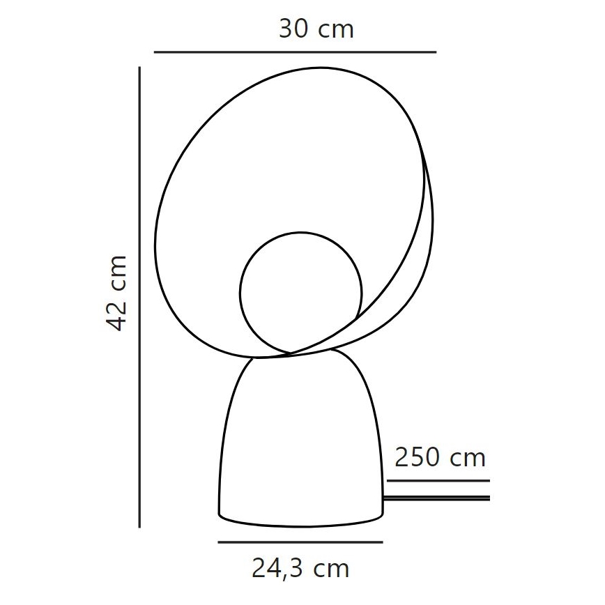 DFTP by Nordlux - Stona lampa HELLO 1xE14/25W/230V braon