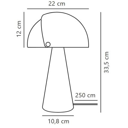 DFTP by Nordlux - Stona lampa sa podesivim abažurom ALIGN 1xE27/25W/230V bela