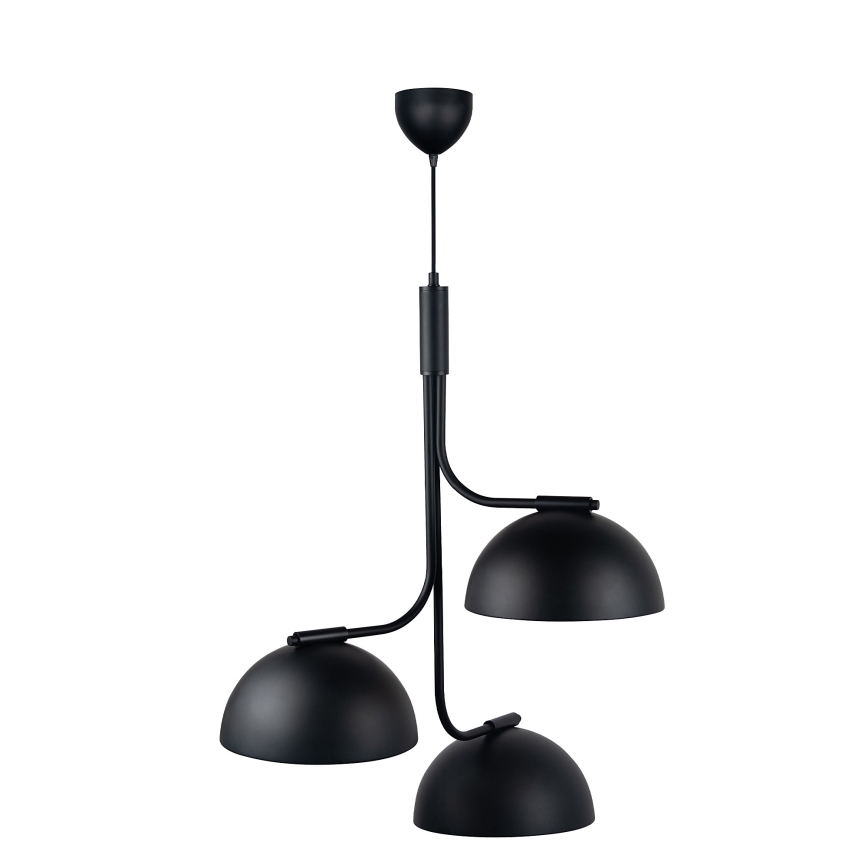 DFTP by Nordlux - Viseći luster na sajli TULLIO 3xE14/25W/230V crna