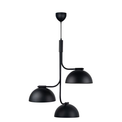 DFTP by Nordlux - Viseći luster na sajli TULLIO 3xE14/25W/230V crna