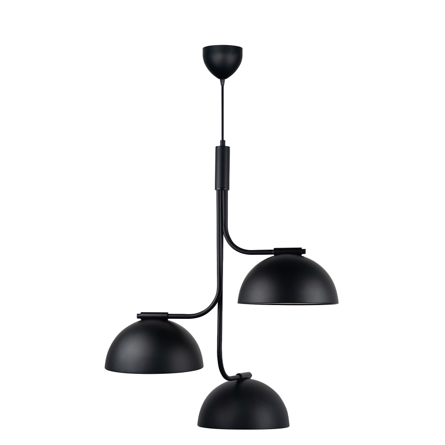 DFTP by Nordlux - Viseći luster na sajli TULLIO 3xE14/25W/230V crna