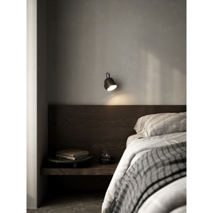 DFTP by Nordlux - Zidna reflektorska lampa sa USB portom ANGLE 1xGU10/25W/230V crna