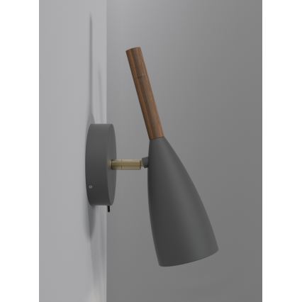 DFTP by Nordlux - Zidna spot svetiljka PURE 1xGU10/8W/230V, siva