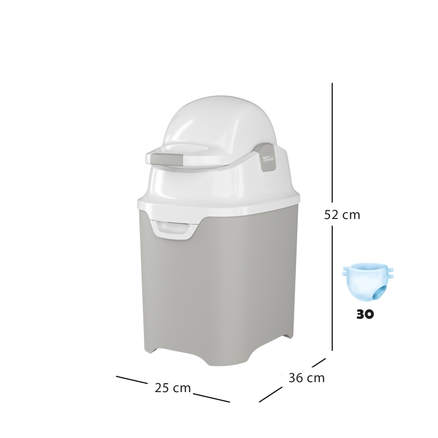 DiaperChamp - Kanta za pelene ONE siva