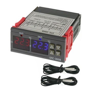 Digitalni dvokanalni termostat 3W/230V
