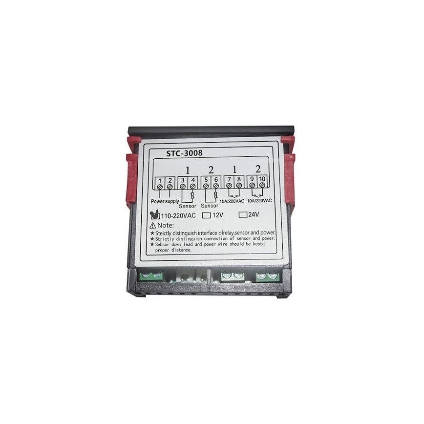 Digitalni dvokanalni termostat 3W/230V