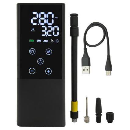 Digitalni džepni kompresor 4000 mAh 5V crni