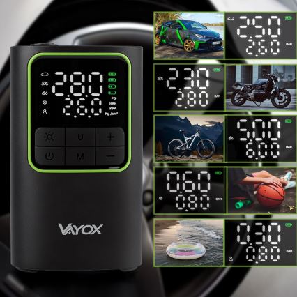 Digitalni džepni kompresor 5V 4000 mAh crni