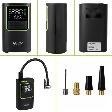 Digitalni džepni kompresor 5V 4000 mAh crni