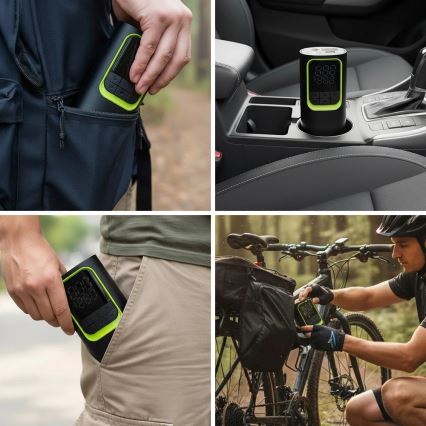 Digitalni džepni kompresor 5V 8000 mAh, crni