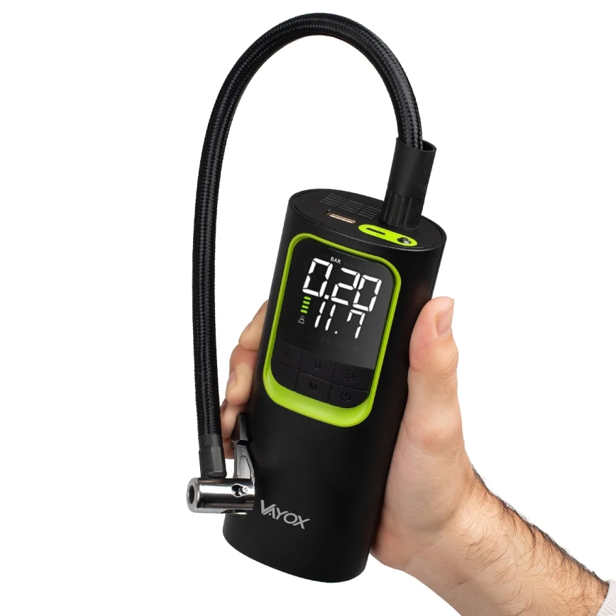 Digitalni džepni kompresor 5V 8000 mAh, crni