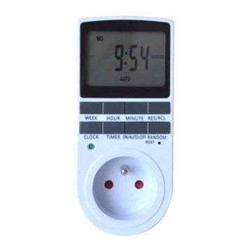 Digitalni nedeljni vremenski prekidač 16A/230V