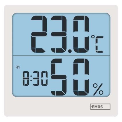 Digitalni termometar sa higrometrom, napajanje 1xAA, bela