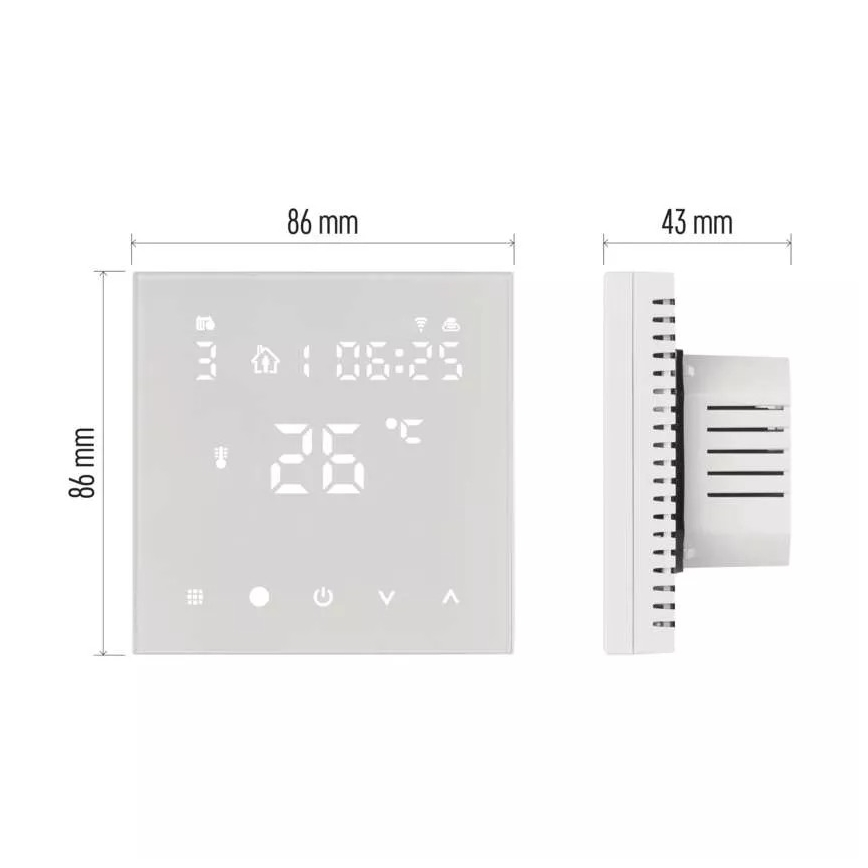 Digitalni termostat za podno grejanje GoSmart 230V/16A Wi-Fi Tuya