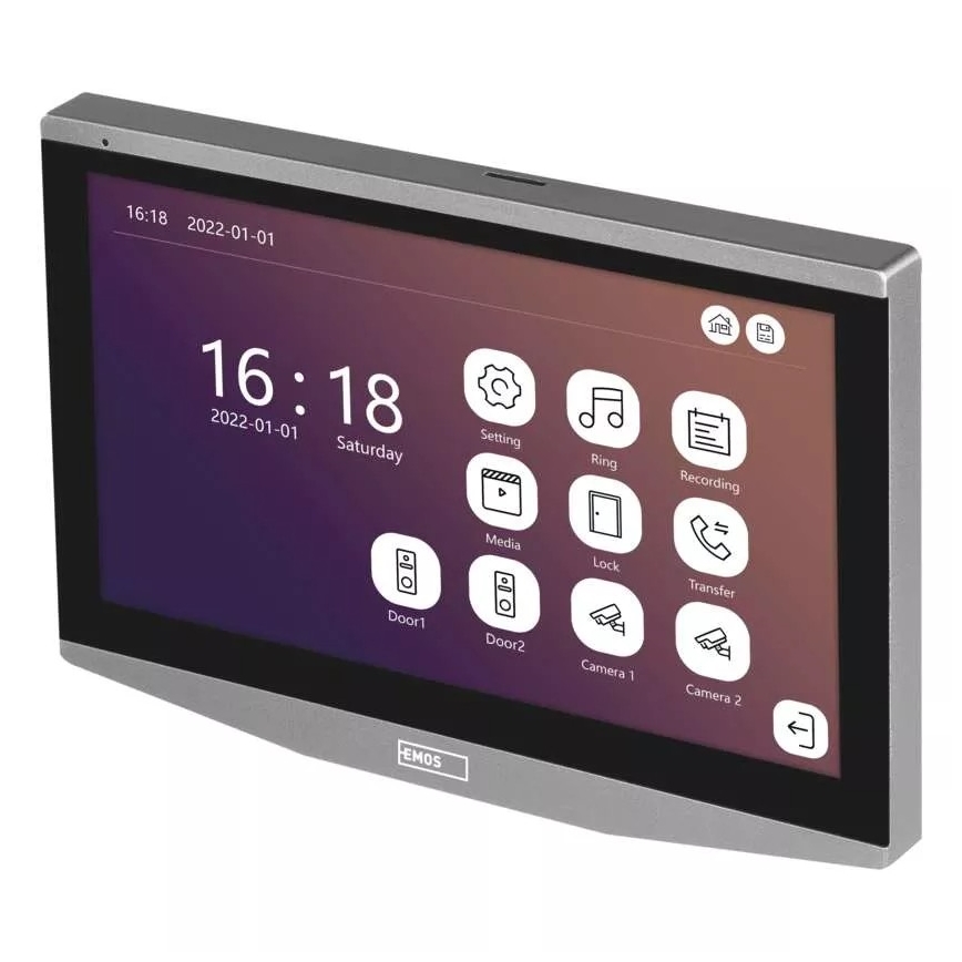 Dodatni monitor za video-interfon GoSmart 12V Wi-Fi Tuya