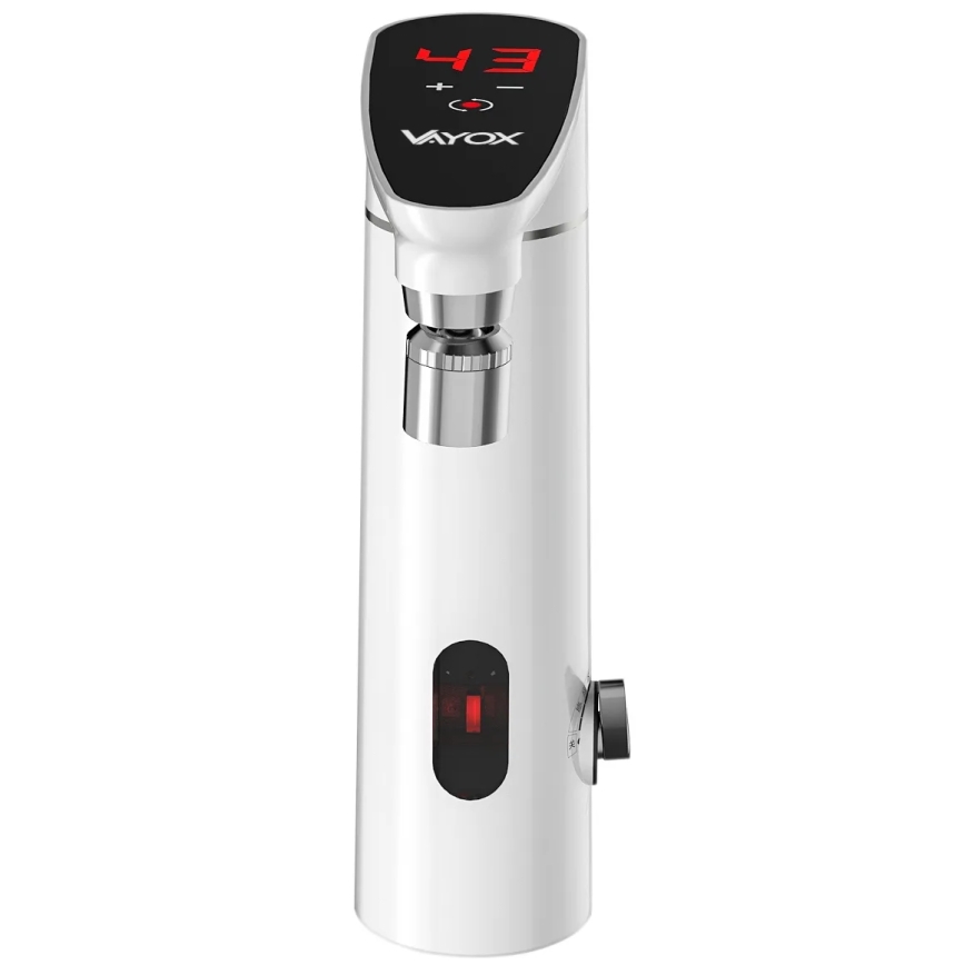 Dodirni protočni grejač vode sa senzorom i LED displejem, 3000 W/230 V, IPX4, bela