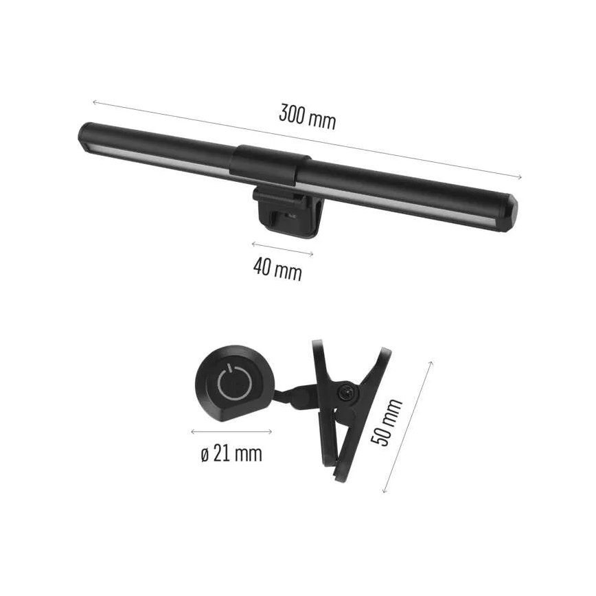 Dodirno prigušiva LED osvetljenje za monitor LED/5,6W/5V 30 cm CRI 95