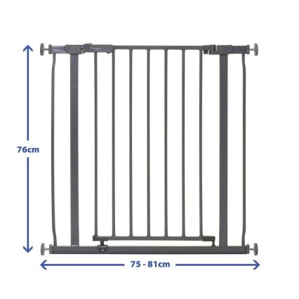 Dreambaby - Sigurnosna kapija AVA 75-81 cm siva