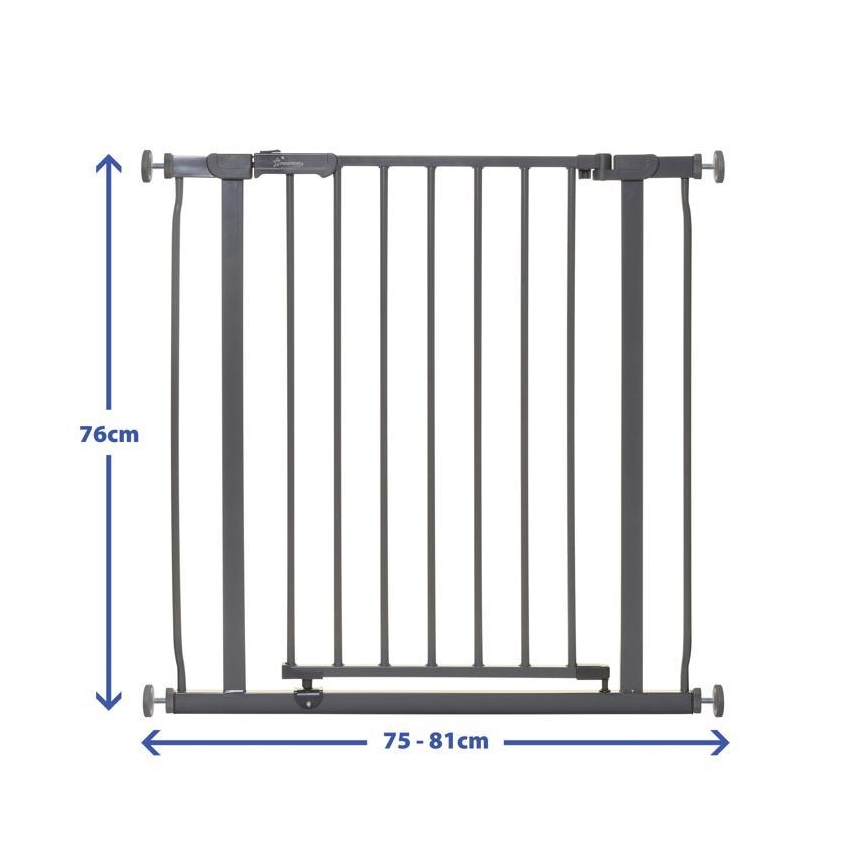 Dreambaby - Sigurnosna kapija AVA 75-81 cm siva