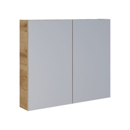 Dřevojas - Kupatilski ormarić sa ogledalom NEXI 80x68 cm hrast