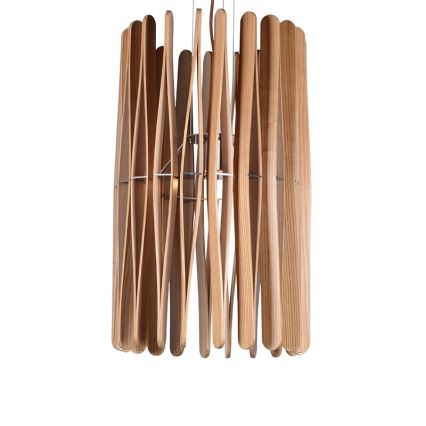 Drveni luster na kanapu 1xE27/60W/230V prečnik 38 cm masiv/jasen/kaučukovac