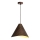 Drveni luster na sajli 1xE27/60W/230V prečnik 45 cm masivan/orah/kaučukovo drvo