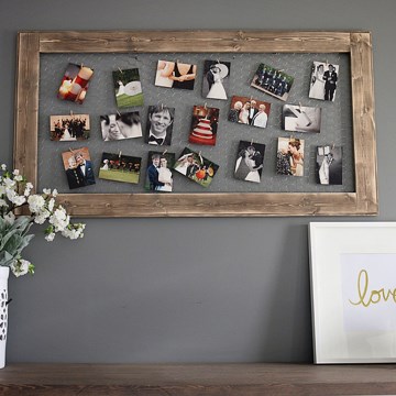 Drveni okvir za fotografije 100x60 cm, izrađen od punog drveta