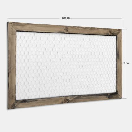 Drveni okvir za fotografije 100x60 cm, izrađen od punog drveta