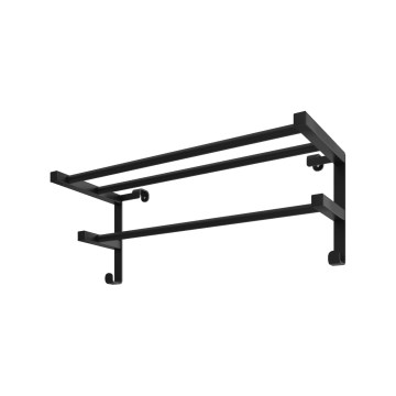 Držač peškira za kupatilski radijator HF SHEFFIELD 52x20,4 cm crne boje