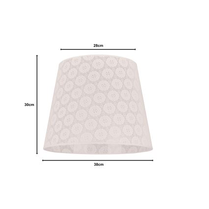 Duolla - Abažur za luster CLASSIC L E27, prečnik 38 cm, bela