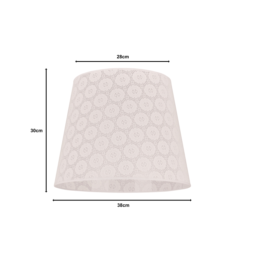 Duolla - Abažur za podnu lampu CLASSIC L E27, prečnik 38 cm, beo