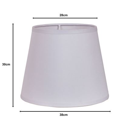 Duolla - Abažur za podnu lampu CLASSIC L E27 prečnika 38 cm, beo