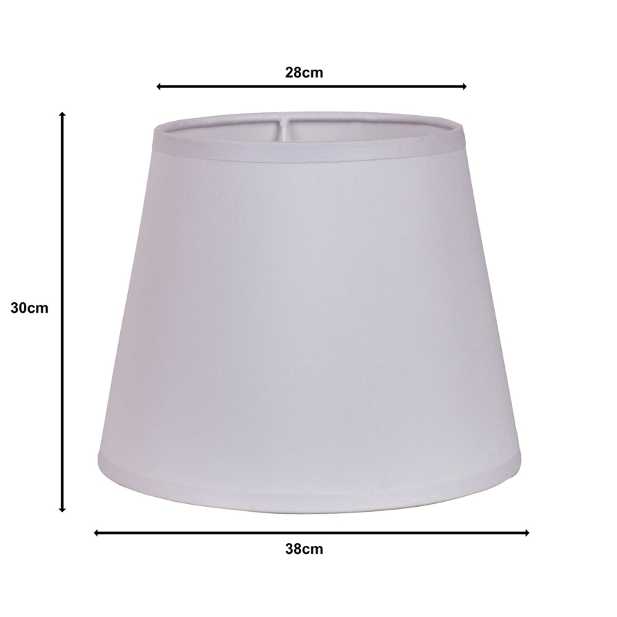 Duolla - Abažur za podnu lampu CLASSIC L E27 prečnika 38 cm, beo