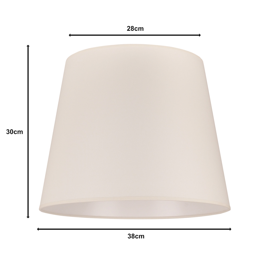 Duolla - Abažur za stojeću lampu CLASSIC L E27, prečnik 38 cm, krem