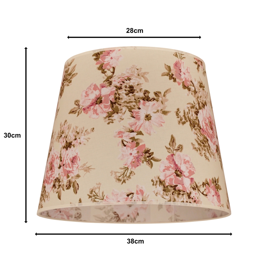 Duolla - Abažur za stojeću lampu CLASSIC L E27, prečnik 38 cm, u boji ruže