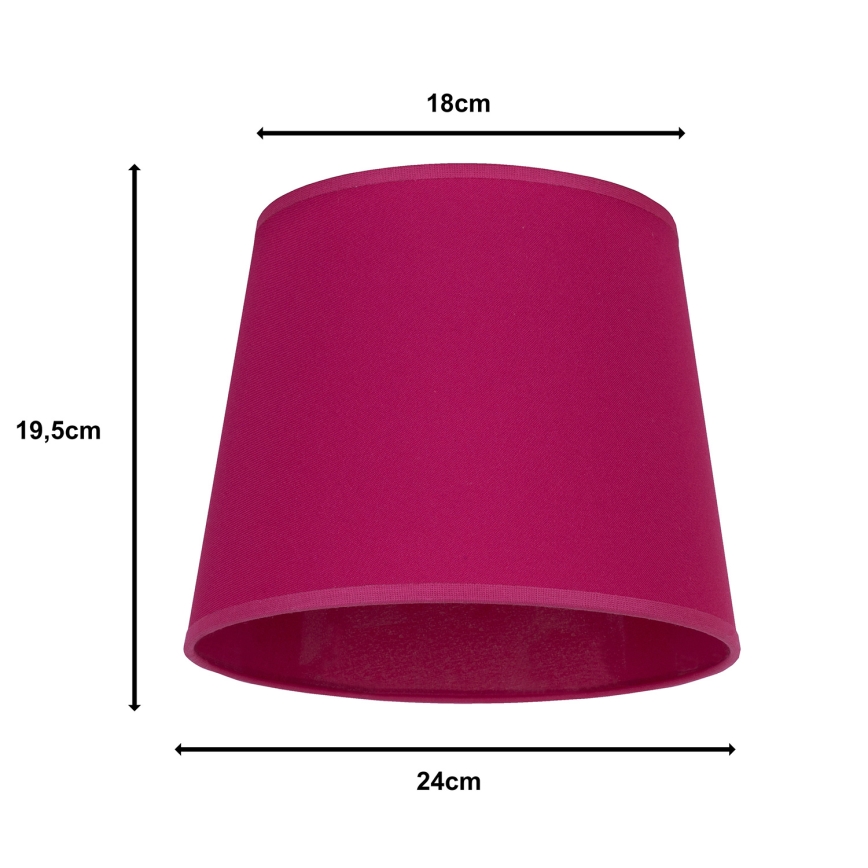 Duolla - Abažur za stolnu lampu CLASSIC M E27 prečnik 24 cm ružičasta