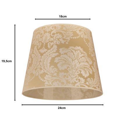 Duolla - Abažur za stolnu lampu CLASSIC M E27, prečnik 24 cm, zlatan