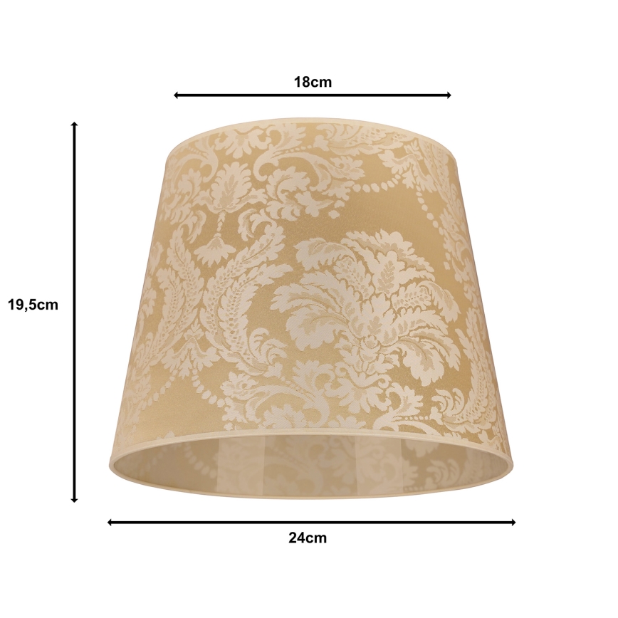 Duolla - Abažur za stolnu lampu CLASSIC M E27, prečnik 24 cm, zlatan