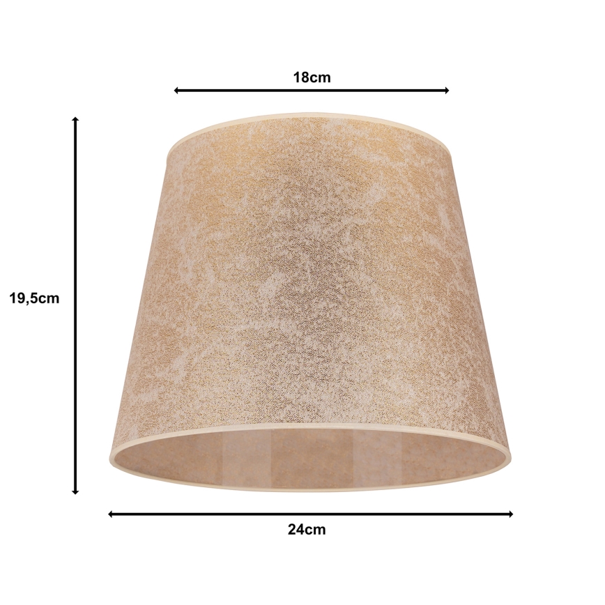 Duolla - Abažur za stolnu lampu CLASSIC M E27, prečnika 24 cm, zlatna