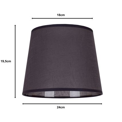 Duolla - Abažur za stonu lampu CLASSIC M E27 prečnik 24 cm antracit