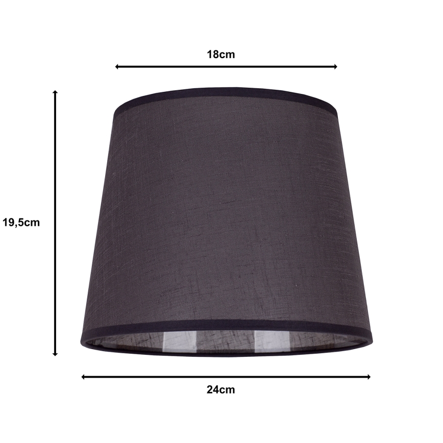 Duolla - Abažur za stonu lampu CLASSIC M E27 prečnik 24 cm antracit