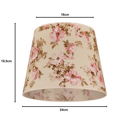 Duolla - Abažur za stonu lampu CLASSIC M E27 prečnik 24 cm ružičasta