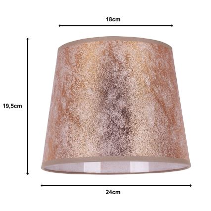 Duolla - abažur za stonu lampu CLASSIC M E27, prečnik 24 cm, u bakarnoj boji