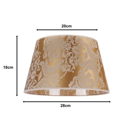 Duolla - Abažur za stonu lampu CONE M E27 prečnik 28 cm zlatni
