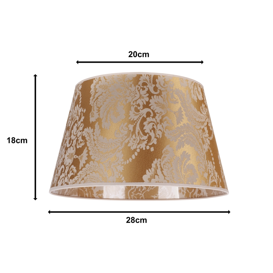 Duolla - Abažur za stonu lampu CONE M E27 prečnik 28 cm zlatni
