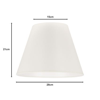Duolla - Abažur za stonu lampu SOFIA S E27, prečnika 28 cm, bež