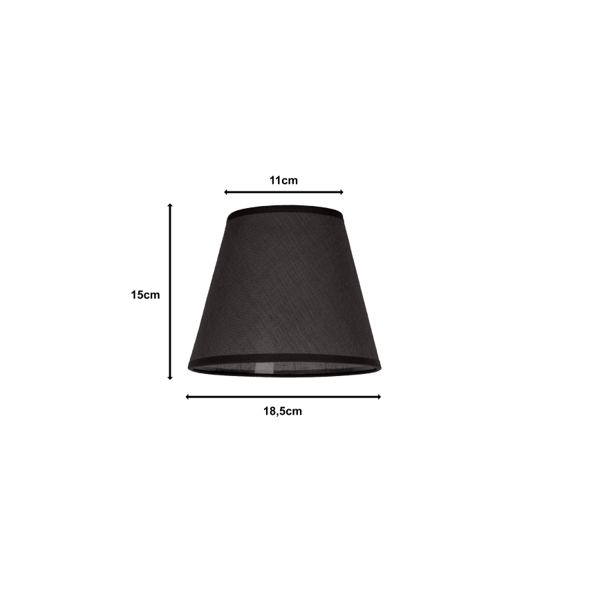 Duolla - Abažur za stonu lampu SOFIA XS, E14, prečnik 18,5 cm, antracit