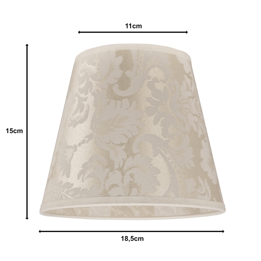 Duolla - Abažur za stonu lampu SOFIA XS E14, prečnik 18,5 cm, bež