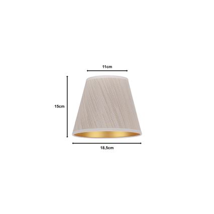 Duolla - Abažur za stonu lampu SOFIA XS E14, prečnik 18,5 cm, bež