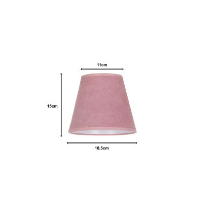 Duolla - Abažur za stonu lampu SOFIA XS E14 prečnika 18,5 cm ružičasta